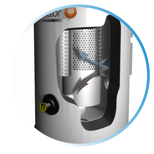 Particle, sludge and magnetite separator elector Sludge separator elector